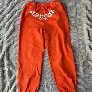 Spider / Sp5der Websuit Sweatpants — Orange